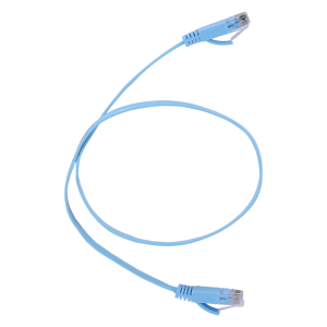 Safire UTP6-05B-FLAT Cable UTP Flat - Ethernet - Conectores RJ45 - Categoría 6 - 0,5 m - Color azul