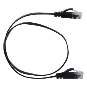 Safire UTP6-05BK-FLAT Cable UTP Flat - Ethernet - Conectores RJ45 - Categoría 6 - 0,5 m - Color negro