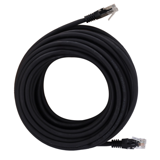 Safire UTP6-30-OUTDOOR Cable UTP – Ethernet – Conectores RJ45 – Categoría 6 – Cubierta especial para exterior ( Negro