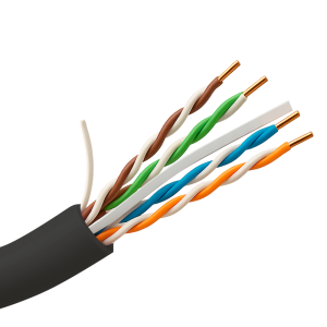 Safire UTP6-300-BC-OUTDOOR Cable UTP rígido de exterior Categoría 6 Cumple con 90m Fluke