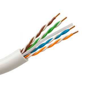 Marca Blanca UTP6-305-BC-LSZH-Dca Cable UTP rígido libre de halógenos - Categoría 6 - Cumple con 90m Fluke test - Conductor OFC