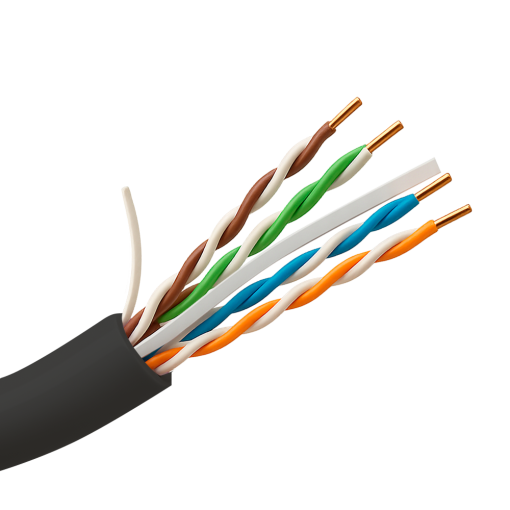 Safire UTP6-305-BC-OUTDOOR Cable UTP rígido de exterior – Categoría 6 – Cumple con 90m Fluke test – Conductor OFC, pureza