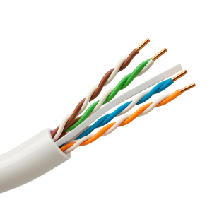 Safire UTP6-305-BC-OUTDOOR-BW Cable UTP rígido de exterior - Categoría 6 - Cumple con 90m Fluke test - Conductor OFC, pureza