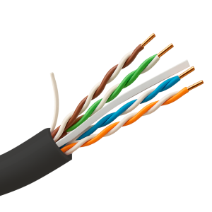 Safire UTP6-305-OUTDOOR-CCA Cable UTP rigido Safire - Categoría 6 - Cumple con 90m Fluke test - Conductor CCA 23AWG -