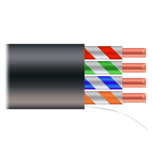 Safire UTP6-500-OUTDOOR Cable UTP Safire – Categoría 6 – Bobina de madera de cable 500 m – Conductor OFC, pureza 99.9%