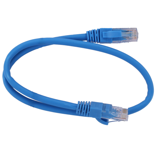 Safire UTP6-H-05B Cable UTP – Ethernet – Conectores RJ45 – Categoría 6 – 0,5 m – Color azul