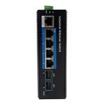 Utepo UTP6306S-PSB - Switch PoE capa 2, de 4 puertos Gigabit + 2 Uplink Gigabit SFP
