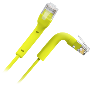 Safire UTP6A-FLEX-02Y Cable UTP flexible - Ethernet - Conectores RJ45 - Categoría 6A - 0,2 m - Color amarillo