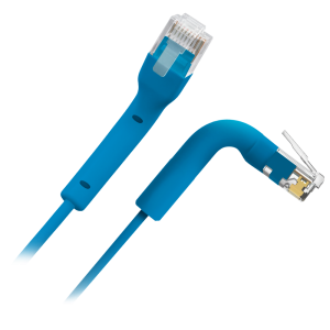 Safire UTP6A-FLEX-03B Cable UTP flexible - Ethernet - Conectores RJ45 - Categoría 6A - 0,3 m - Color azul