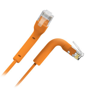 Safire UTP6A-FLEX-05O Cable UTP flexible - Ethernet - Conectores RJ45 - Categoría 6A - 0,5 m - Color naranja