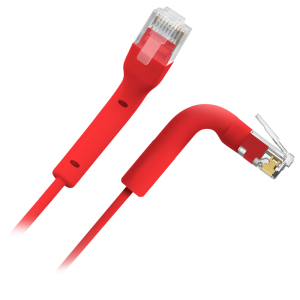 Safire UTP6A-FLEX-05R Cable UTP flexible - Ethernet - Conectores RJ45 - Categoría 6A - 0,5 m - Color red