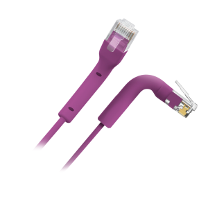 Safire UTP6A-FLEX-1P Cable UTP flexible - Ethernet - Conectores RJ45 - Categoría 6A - 1 m - Color morado