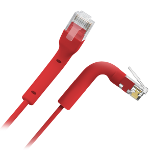 Safire UTP6A-FLEX-1R Cable UTP flexible - Ethernet - Conectores RJ45 - Categoría 6A - 1 m - Color red