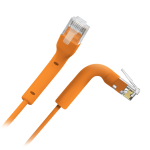Safire UTP6A-FLEX-3O Cable UTP flexible - Ethernet - Conectores RJ45 - Categoría 6A - 3 m - Color naranja
