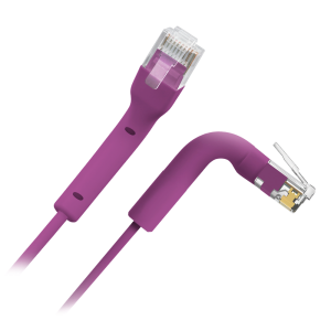 Safire UTP6A-FLEX-3P Cable UTP flexible - Ethernet - Conectores RJ45 - Categoría 6A - 3 m - Color morado