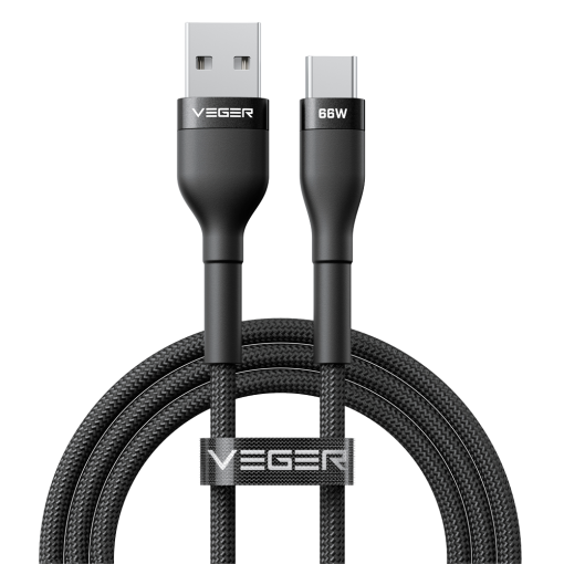 Veger VG-AC04 Cable USB 2.0 para portátiles USB-A a USB-C Cubierta de metal
