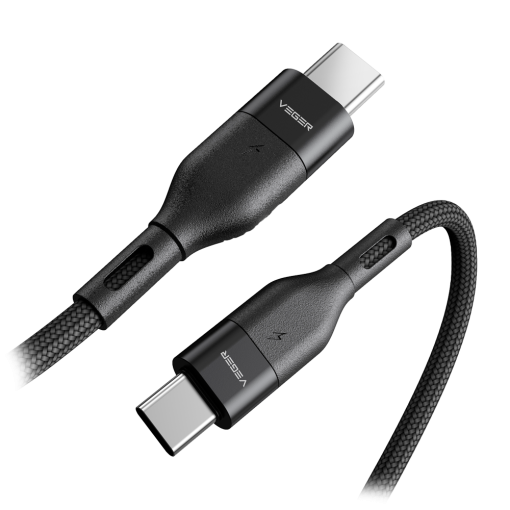 Veger VG-CC01 Cable USB2.0 para portátiles USB-C a USB-C Cubierta de metal