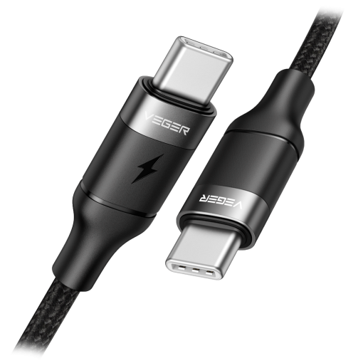 Veger VG-CC02 Cable USB2.0 para portátiles USB-C a USB-C Cubierta de metal