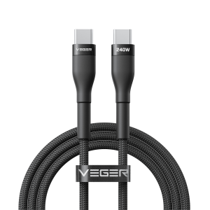 Veger VG-CC03 Cable USB 2.0 para cualquier dispositivo USB-C a USB-C Cubierta de metal