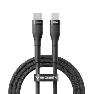 Veger VG-CC05 Cable USB 2.0 para cualquier dispositivo USB-C a USB-C Cubierta de metal