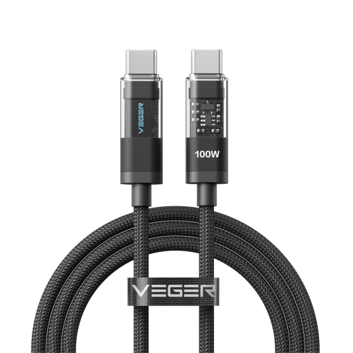 Veger VG-CC16 Cable USB 2.0 para cualquier dispositivo USB-C a USB-C Cubierta de metal