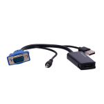 Marca Blanca VGA-HDMI Adaptador de VGA+Audio a HDMI - Convierte una salida de VGA+Audio en HDMI - Resolución