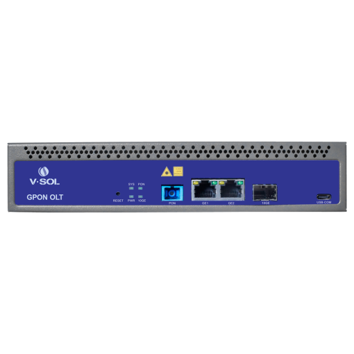 V-Sol VSOL-V1600GS-F Single Pon Gpon OLT 2 Puertos RJ45 10/100/1000 Mbps + 1 Puerto SFP