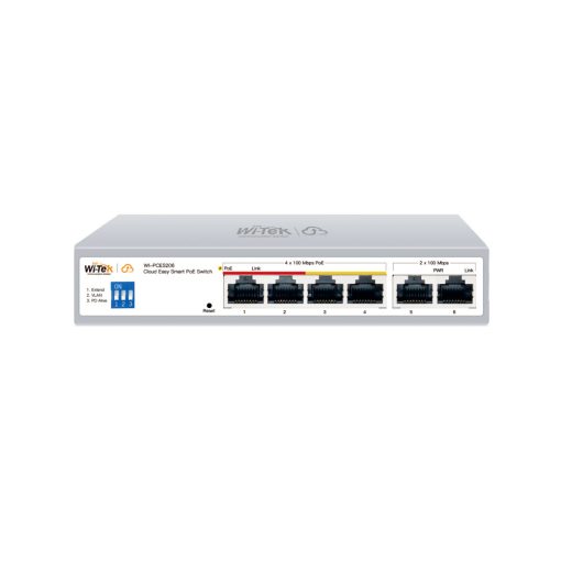 Wi-Tek WI-PCES206 Switch PoE gestionado en la nube