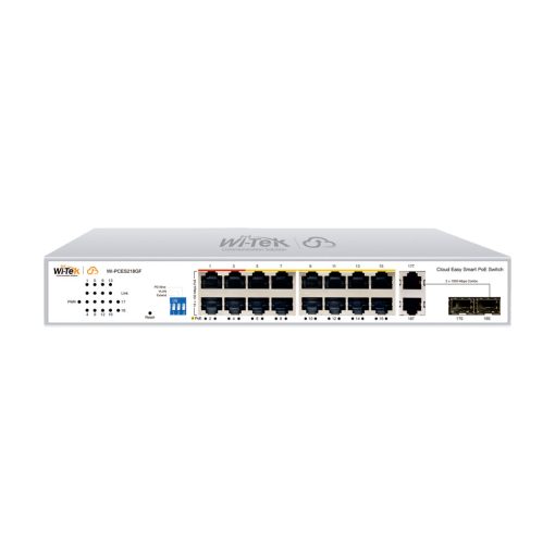 Wi-Tek WI-PCES218GF Switch PoE gestionado en la nube