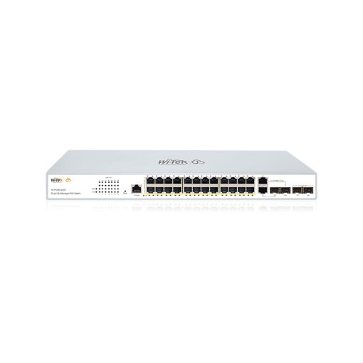Wi-Tek WI-PCMS328GF V2 Switch PoE gestionable L2+ Wi-Tek de gama comercial