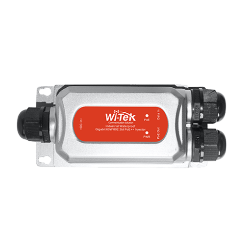 Wi-Tek WI-POE56-60W-O Inyector POE. Entrada de datos: 1 puerto Ethernet de 1000 Mbps.