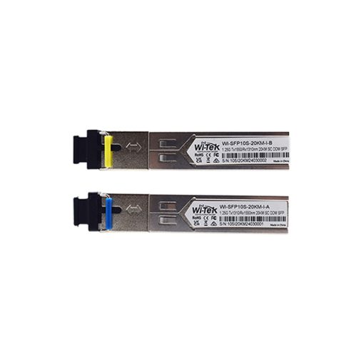 Wi-Tek WI-SFP10S-20KM-I Módulo SFP Wi-Tek de fibra simple de 1,25 Gbps