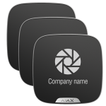 Ajax 10XAJ-BRANDPLATES-B Pack 10 cubiertas personalizables para sirena exterior - Personalizable sin coste adicional en
