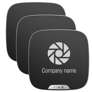Ajax 10XAJ-BRANDPLATES-B Pack 10 cubiertas personalizables para sirena exterior - Personalizable sin coste adicional en