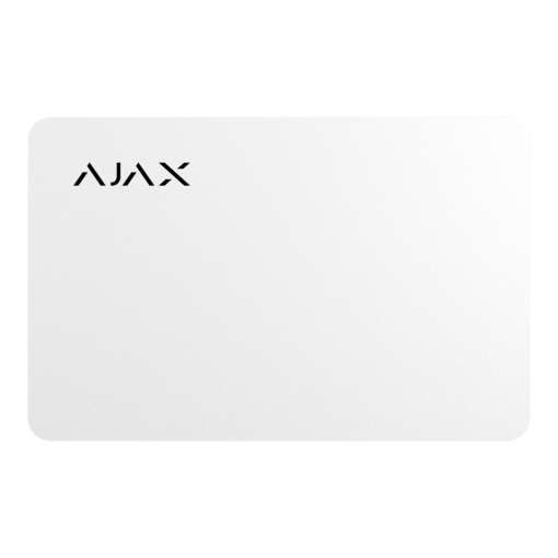 Ajax 10XAJ-PASS-W Pack de 10 tarjetas de acceso sin contacto - Tecnología Mifare DESFire® - Compatible con