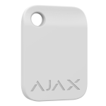 Ajax 10XAJ-TAG-W Pack de 10 llaveros de acceso sin contacto - Tecnología Mifare DESFire® - Compatible con