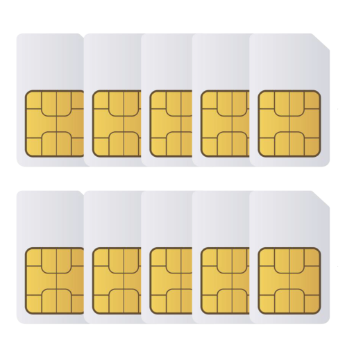 Wuarda 10XM2M-CARD-ES Pack 10 tarjetas SIM M2M Global SIM Multioperador 2G/3G/4G/5G