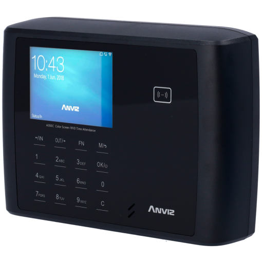 Anviz A350C-BT-WIFI Control de presencia - Tarjeta EM/MF y PIN - 3.000 usuarios | 100.000 registros - TCP/IP