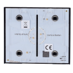 Ajax AJ-CENTERBUTTON-1G2W-B-VERT Panel táctil para interruptor de luz vertical - Compatible con AJ-LIGHTCORE-1G-VERT / -2W-VERT