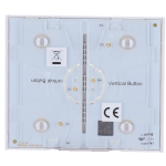 Ajax AJ-CENTERBUTTON-1G2W-W-VERT Panel táctil para interruptor de luz vertical - Compatible con AJ-LIGHTCORE-1G-VERT / -2W-VERT