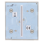 Ajax AJ-CENTERBUTTON-2G-OYS Panel táctil para interruptor de luz doble - Compatible con AJ-LIGHTCORE-2G - Retroiluminación