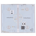 Ajax AJ-CENTERBUTTON-2G-W-VERT Panel táctil para interruptor doble vertical - Compatible con AJ-LIGHTCORE-2G-VERT -