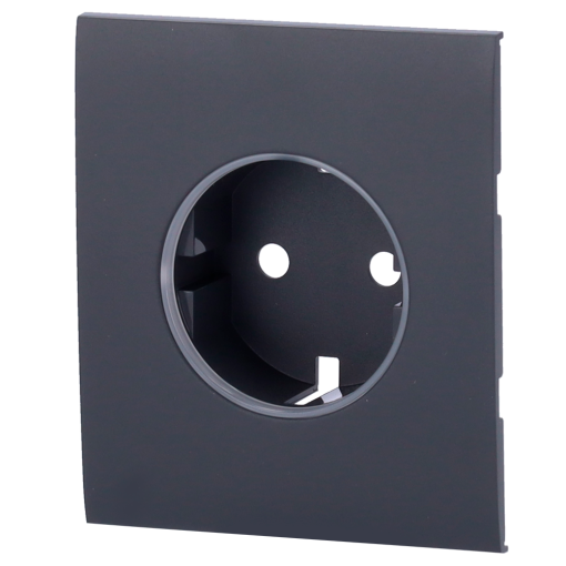 Ajax AJ-CENTERCOVER-GRA Tapa central para enchufe básico tipo F - Compatible con AJ-OUTLETCORE-BASIC - Protección