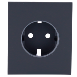 Ajax AJ-CENTERCOVER-GRA Tapa central para enchufe básico tipo F - Compatible con AJ-OUTLETCORE-BASIC - Protección