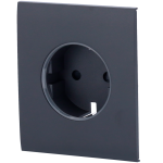 Ajax AJ-CENTERCOVER-SMART-GRA Tapa central para enchufe inteligente tipo F - Compatible con AJ-OUTLETCORE-SMART - Indicador
