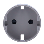 Ajax AJ-CENTERCOVER-SMART-GRE Tapa central para enchufe inteligente tipo F - Compatible con AJ-OUTLETCORE-SMART - Indicador