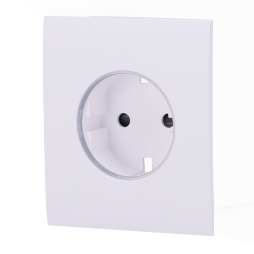 Ajax AJ-CENTERCOVER-SMART-W Tapa central para enchufe inteligente tipo F - Compatible con AJ-OUTLETCORE-SMART - Indicador