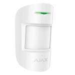 Ajax AJ-COMBIPROTECT-W Detector PIR y rotura de cristal - Grado 2 - Inalámbrico 868 MHz Jeweller - Rango de detección
