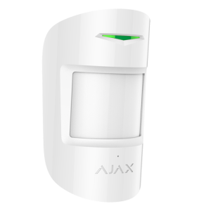 Ajax AJ-COMBIPROTECT-W Detector PIR y rotura de cristal - Grado 2 - Inalámbrico 868 MHz Jeweller - Rango de detección