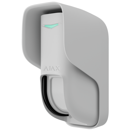 Ajax AJ-CURTAINOUTDOOR-W Detector PIR exterior tipo cortina - Grado 2 - Inalámbrico 868 MHz Jeweller - Doble PIR tipo